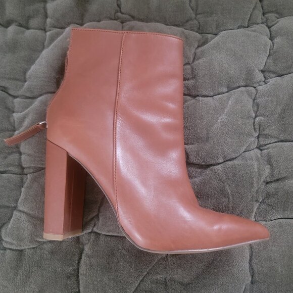 Steve Madden Trista Cognac Boots New Bootie - Picture 4 of 4